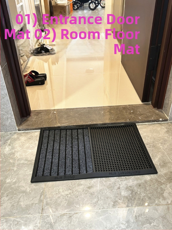 Įėjimo gumos kilimėlis, neslidus paviršius, dezinfekcija, plaunamas, šiuolaikiškai minimalistinis stilius, prekės ženklas YMO