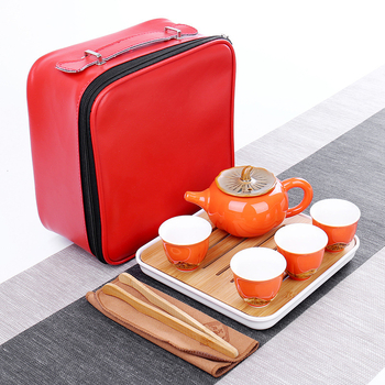 Keramiskas tējas komplekts ar pielāgotu logotipu, dāvanu kastē, sarkanā glazūra, augstas temperatūras izturība