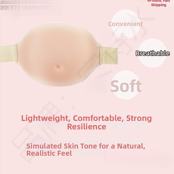 Silikona grūtnieces vēdera rekvizīts fotogrāfijām – biezināts, 2024. gada rudens, zīmols: Cits