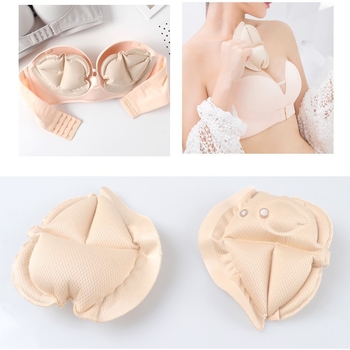 4D krūštura ievietojums ar automātisku regulēšanu un gaisa spilventiņu — poliesters, biezināts pildījums