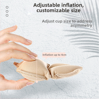 4D krūštura ievietojums ar automātisku regulēšanu un gaisa spilventiņu — poliesters, biezināts pildījums