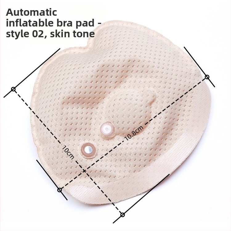 4D krūštura ievietojums ar automātisku regulēšanu un gaisa spilventiņu — poliesters, biezināts pildījums