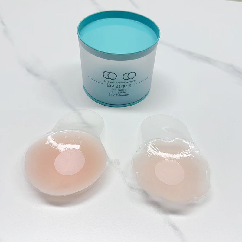 Silikona krūšu plāksteris lielām krūtīm — pacēlājs, neredzams, plāns, apaļa sprauslas forma, kāzu kleitai