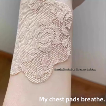 Mežģīņu krūšu plāksteri, elpojoši, ultra plāni, zieda forma, seksīgs stils