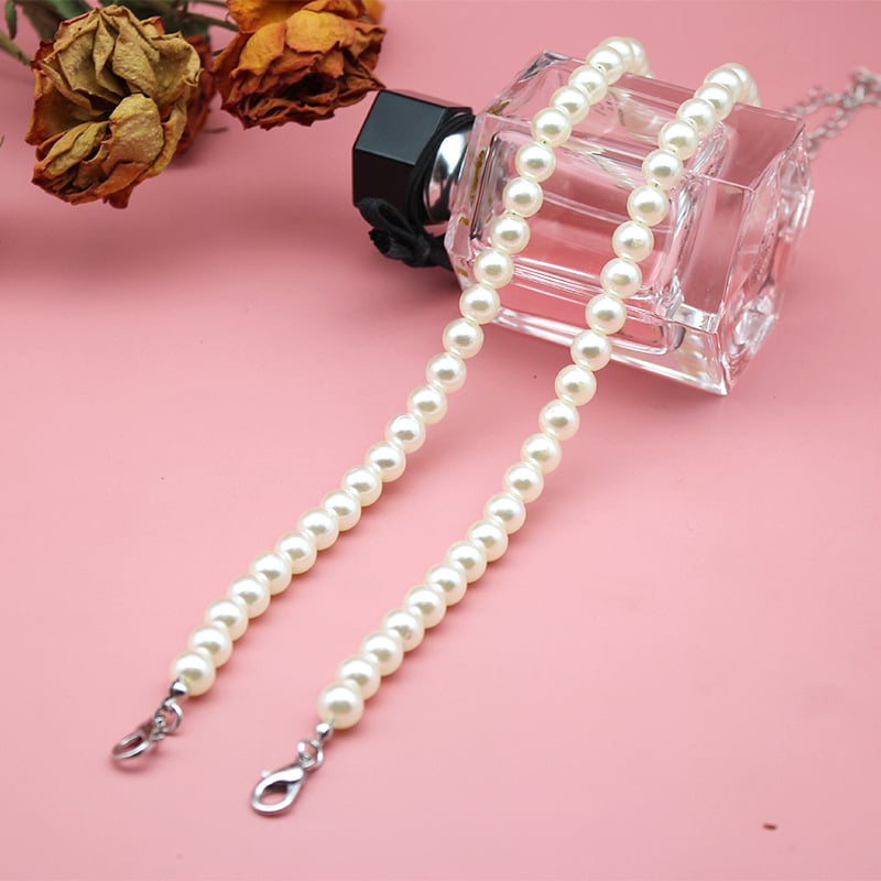 Metāla plecu josta Hanfu ar rhinestone kristāliem un pērles, regulējama vienas rindas neredzama plecu siksna