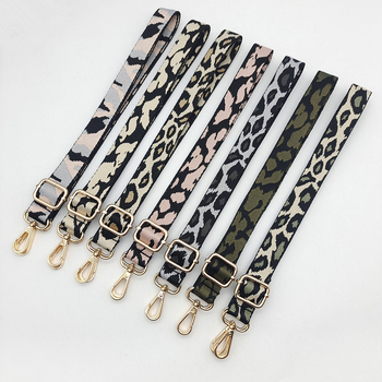 Langrong poliester remen za torbu s prugastim uzorkom, ramenski/crossbody remen, otporan na habanje, smanjuje opterećenje, novi nacionalni stil, ljeto 2024