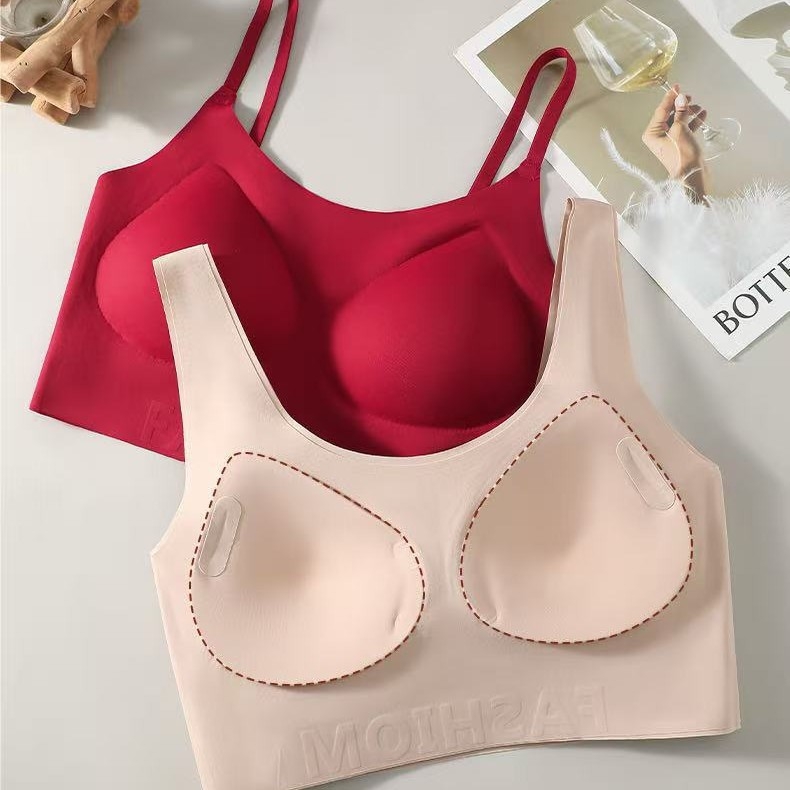 Безжичен сватбен комплект сутиени за жени с антибактериална вложка, поддръжка на страничния бюст, регулируеми презрамки, плат nylon-spandex