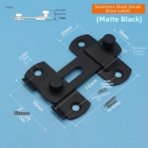 Durvju aizslēga bez urbšanas, 90° leņķa dizains, nerūsējošais tērauds 201, pulēta virsma, mūsdienīgs minimālisma stils