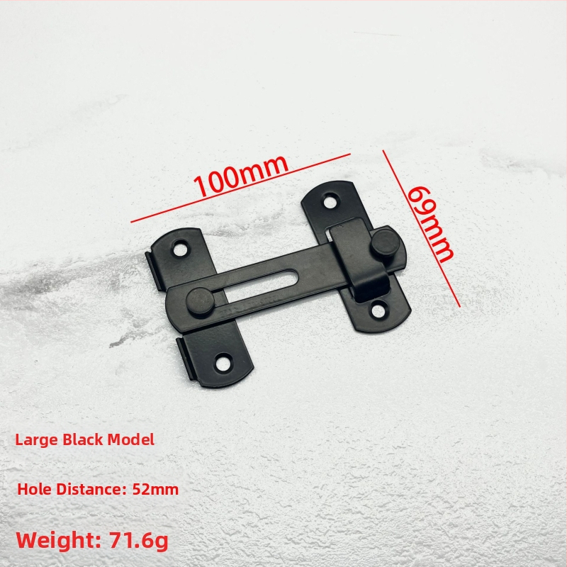 Nerūsējošā tērauda durvju bloķētājs – Tips A, 90° slēdzis, elektroplatinga virsma, Jinhao Hardware zīmols, mūsdienīgs minimālisks dizains vannas istabas sliddurvīm