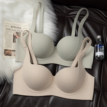 Sieviešu bezvadu, bezšuvju push-up krūšturis ar krūšu savākšanu, regulējamas siksnas, neilons/elastāns