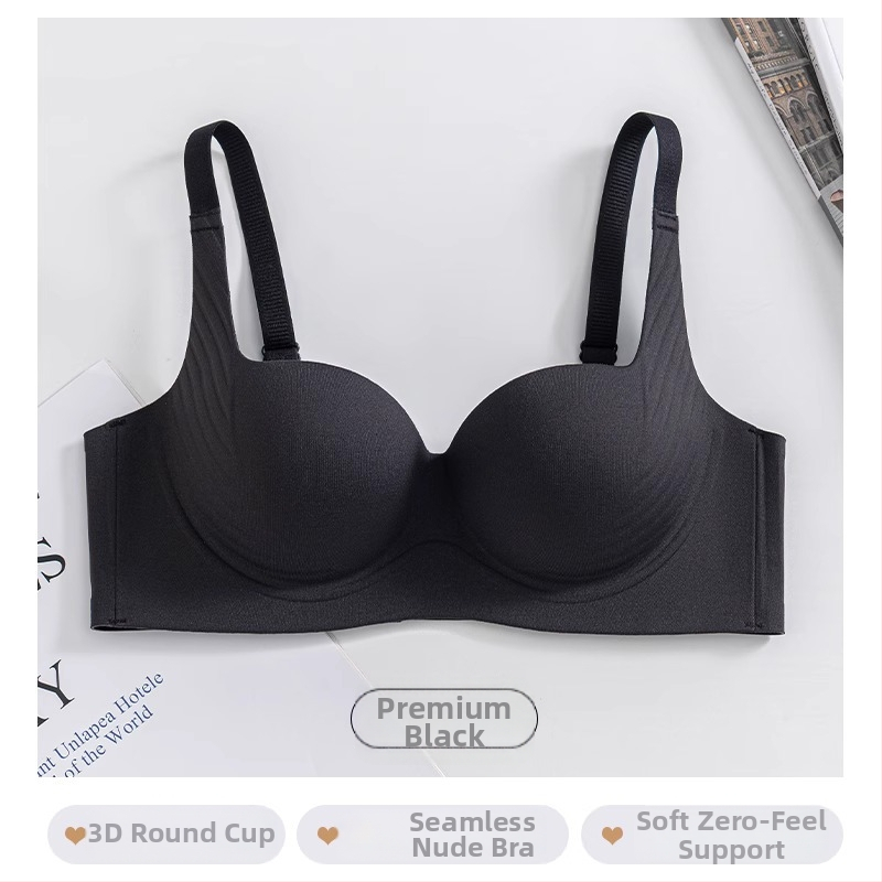 Sieviešu bezvadu, bezšuvju push-up krūšturis ar krūšu savākšanu, regulējamas siksnas, neilons/elastāns