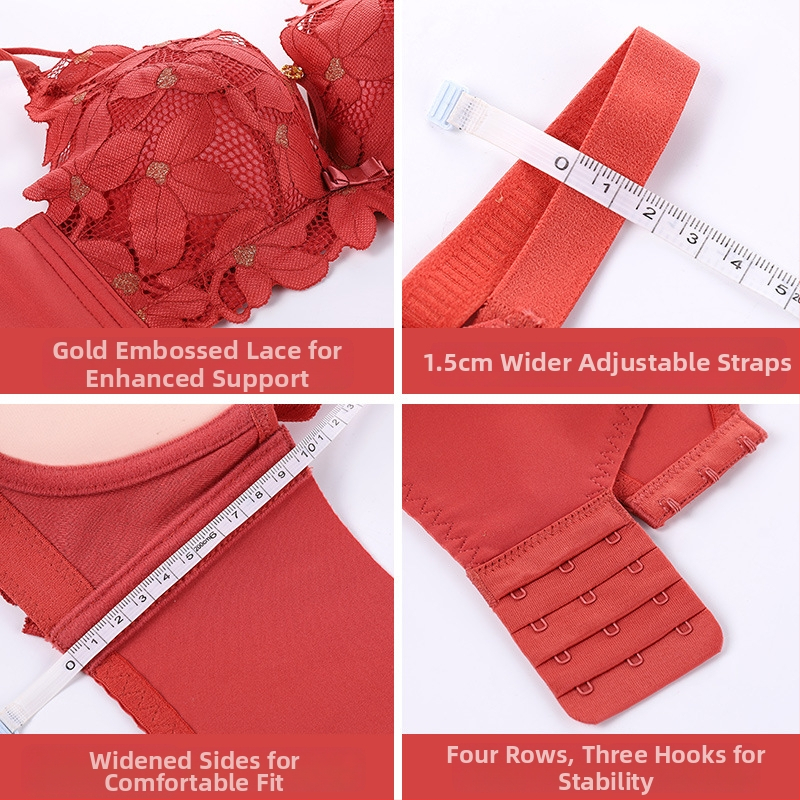 Bezvadu mežģīņu krūšturis bez metāla vadīklām, 3/4 kauss, biezi formēti kausi, elpojošs perforēts audums, modalais audums, kokvilnas pamatne