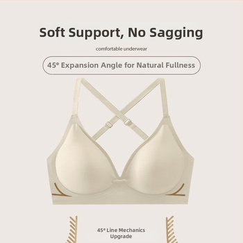 Nailona krūšturis ar 3/4 kausu, augšējais plānais un apakšējais biežais veids, fiksētas dubultās plecu siksnas, bez muguras šuvēm