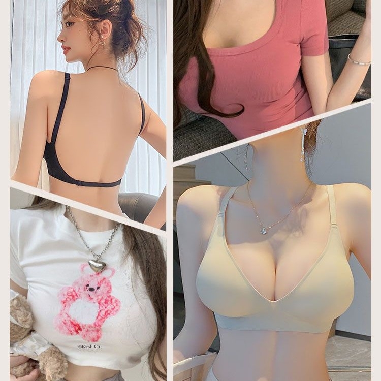 Nailona krūšturis ar 3/4 kausu, augšējais plānais un apakšējais biežais veids, fiksētas dubultās plecu siksnas, bez muguras šuvēm