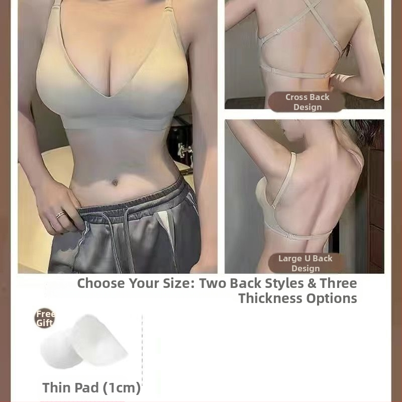 Nailona krūšturis ar 3/4 kausu, augšējais plānais un apakšējais biežais veids, fiksētas dubultās plecu siksnas, bez muguras šuvēm