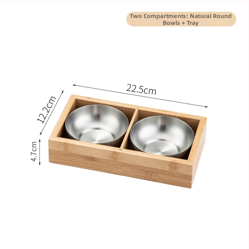 Bambusest ruutplaatide komplekt üheksa kambriga – bambusserveerimisnõud, kaasaegne lihtne stiil, sobib hotellidele, lansseeritud 2023.