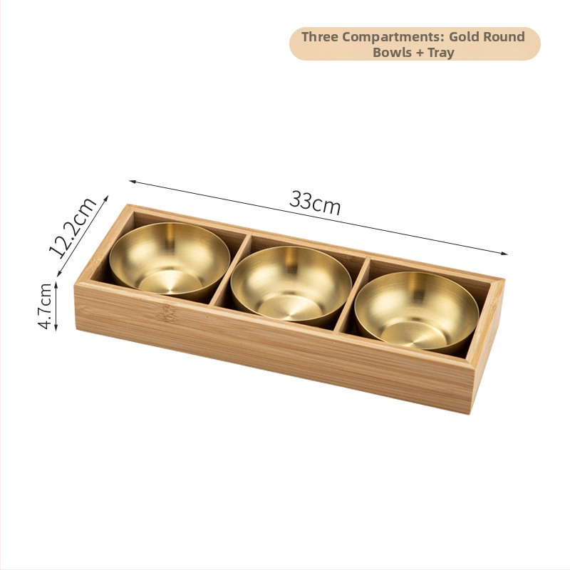 Bambusest ruutplaatide komplekt üheksa kambriga – bambusserveerimisnõud, kaasaegne lihtne stiil, sobib hotellidele, lansseeritud 2023.