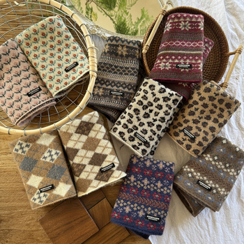 Bērnu akrila šalle ziemai — vējaizturīga, vienkrāsains motīvs, japāņu-korejiešu stila saldums, uztur siltumu.