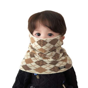 Bērnu akrila šalle ziemai — vējaizturīga, vienkrāsains motīvs, japāņu-korejiešu stila saldums, uztur siltumu.