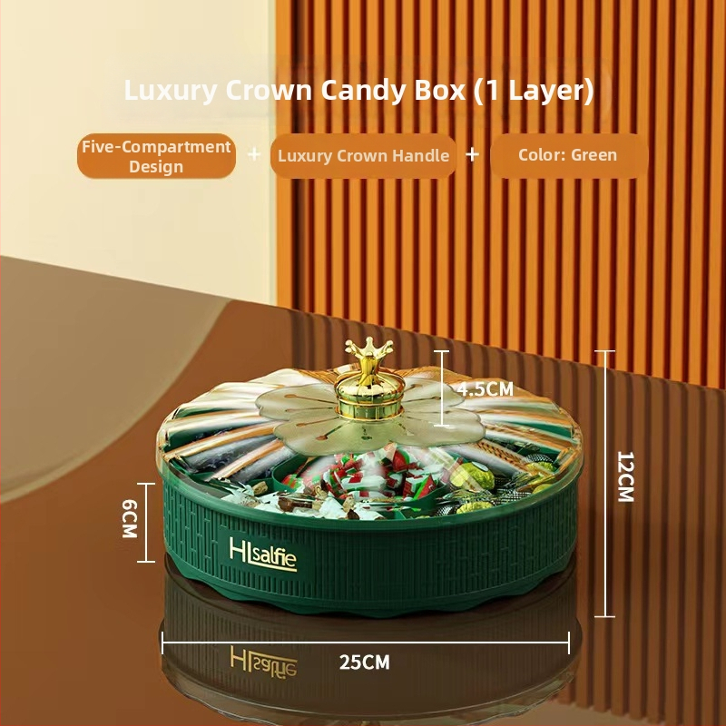 Augļu šķīvis ar vāku, Kang Zhixing zīmols, daudzslāņu nodalījumi, mūsdienīgs minimālisma stils, 2023 vasara