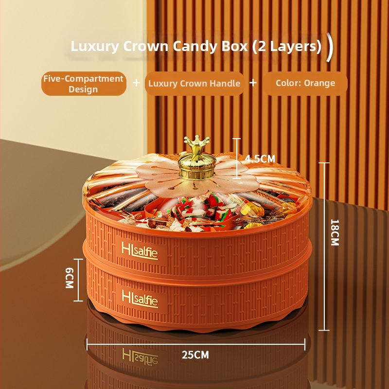 Augļu šķīvis ar vāku, Kang Zhixing zīmols, daudzslāņu nodalījumi, mūsdienīgs minimālisma stils, 2023 vasara