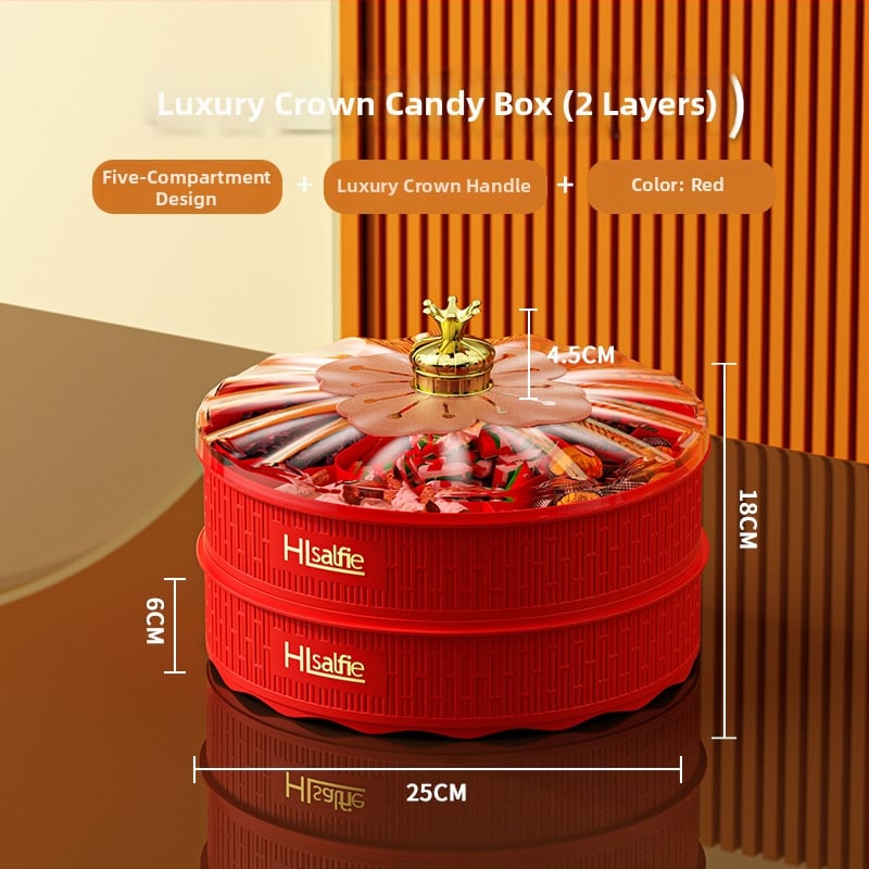 Augļu šķīvis ar vāku, Kang Zhixing zīmols, daudzslāņu nodalījumi, mūsdienīgs minimālisma stils, 2023 vasara