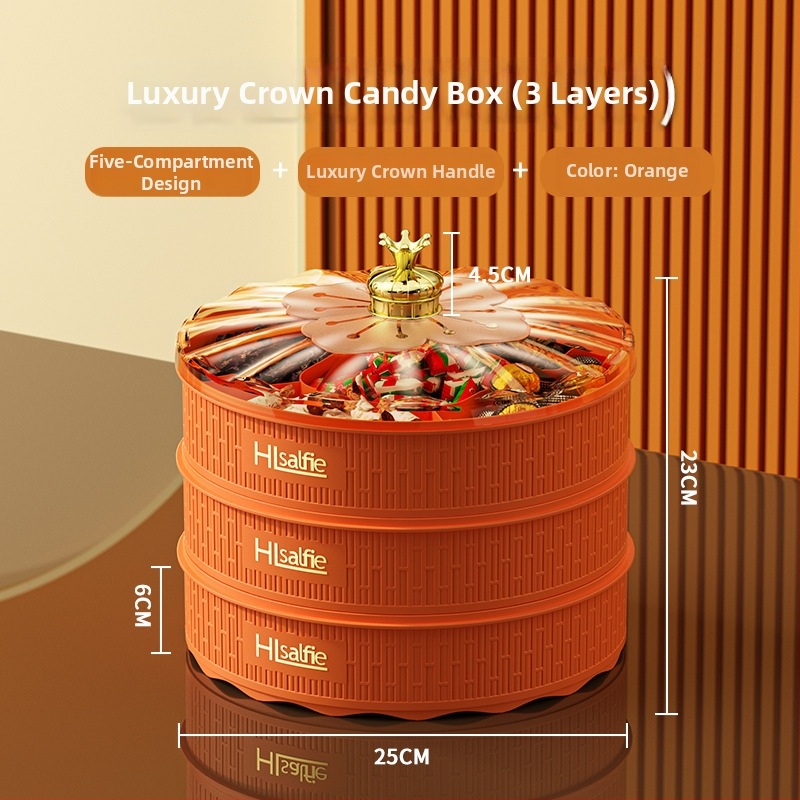 Augļu šķīvis ar vāku, Kang Zhixing zīmols, daudzslāņu nodalījumi, mūsdienīgs minimālisma stils, 2023 vasara