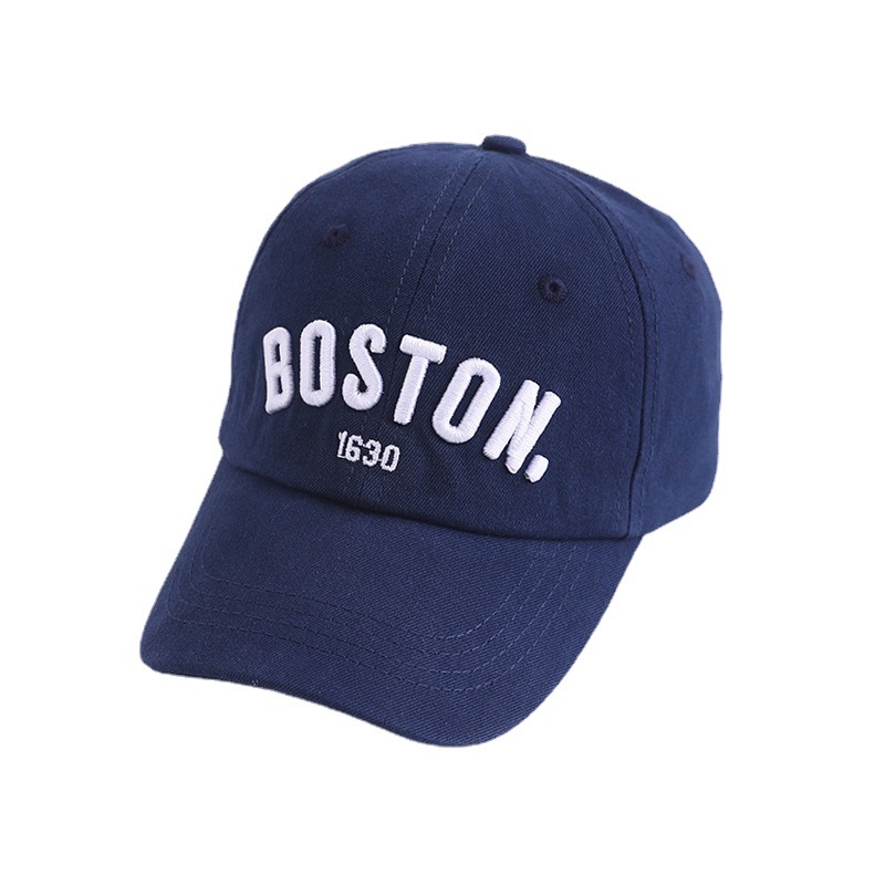 Dječja baseball kapa s izvezenim slovima, unisex, zaštita od sunca, proljetni stil, pamuk, zakrivljeni vizir, uzrast 2-6 godina