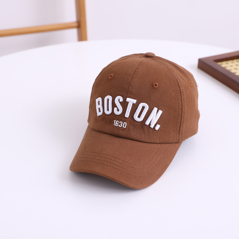 Dječja baseball kapa s izvezenim slovima, unisex, zaštita od sunca, proljetni stil, pamuk, zakrivljeni vizir, uzrast 2-6 godina