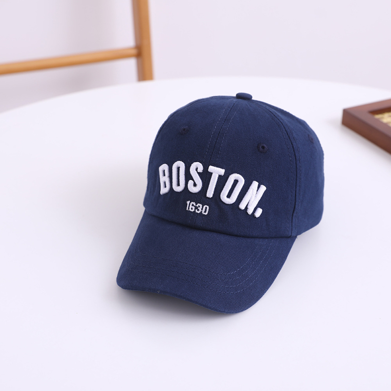 Dječja baseball kapa s izvezenim slovima, unisex, zaštita od sunca, proljetni stil, pamuk, zakrivljeni vizir, uzrast 2-6 godina