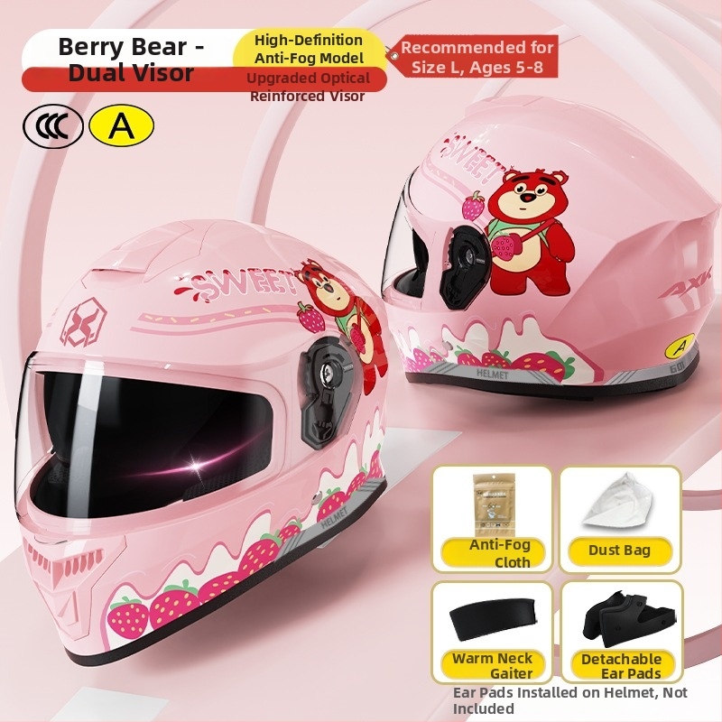 AXK bērnu pilnas sejas ķivere, ABS materiāls, elektriskajiem motocikliem, GB811-2022A sertifikācija un 3C kods 2023091105021233