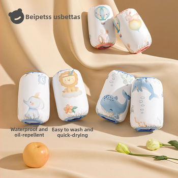 Bērnu ūdensnecaurlaidīgi roku pārvalki, ātri žūst, pret netīrumiem, karikatūras raksts, poliesters, vecums 0–8 gadi, visiem gadalaikiem