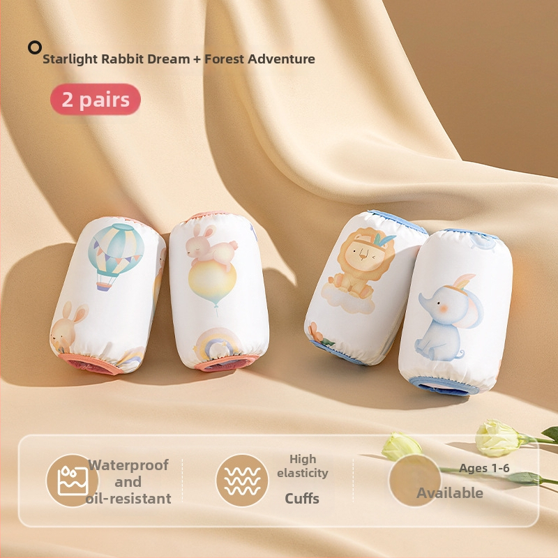 Bērnu ūdensnecaurlaidīgi roku pārvalki, ātri žūst, pret netīrumiem, karikatūras raksts, poliesters, vecums 0–8 gadi, visiem gadalaikiem