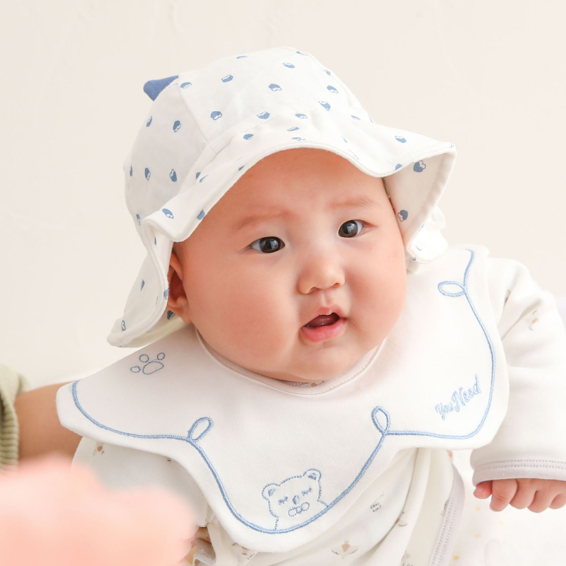 Dulala sunčana kapa za bebe, 100% pamuk, prozračna kupolna kapa, zaštita od sunca za proljeće i jesen, za 0-6 mjeseci