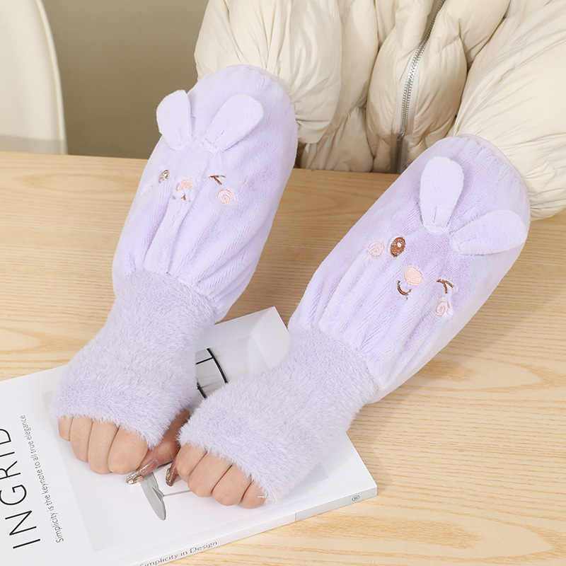 Bērnu rakstāmroku sargi rudens–ziemas sezonai, pret netīrumiem, siltas, karikatūru stilā