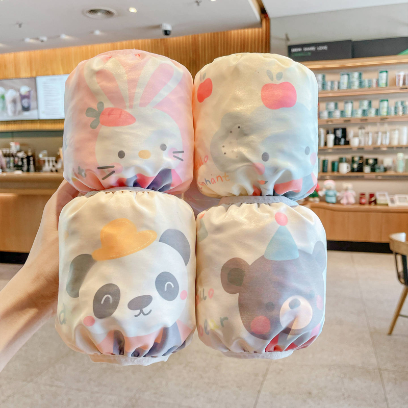 Bērnu ūdensnecaurlaidīgas piedurknes ar manšetēm – universālas, karikatūru raksts, tarpaīna materiāls, apdruka