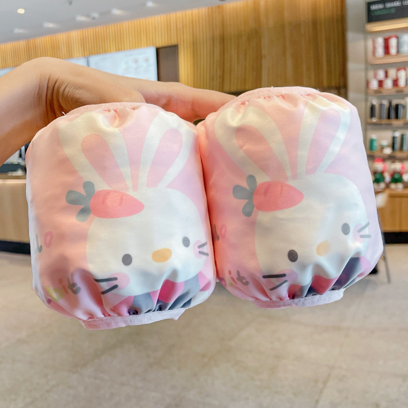 Bērnu ūdensnecaurlaidīgas piedurknes ar manšetēm – universālas, karikatūru raksts, tarpaīna materiāls, apdruka