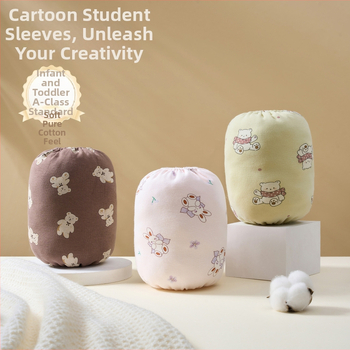 Bērnu roku piedurknes – 100% kokvilna, pret netīrumiem, rudens–ziema, karikatūras raksts, vecuma grupa 8–13 un 13+ gadi