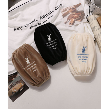 Mâneci de protecție pentru copii – desen animat, broderie, poliester și fleece, anti-murdărire