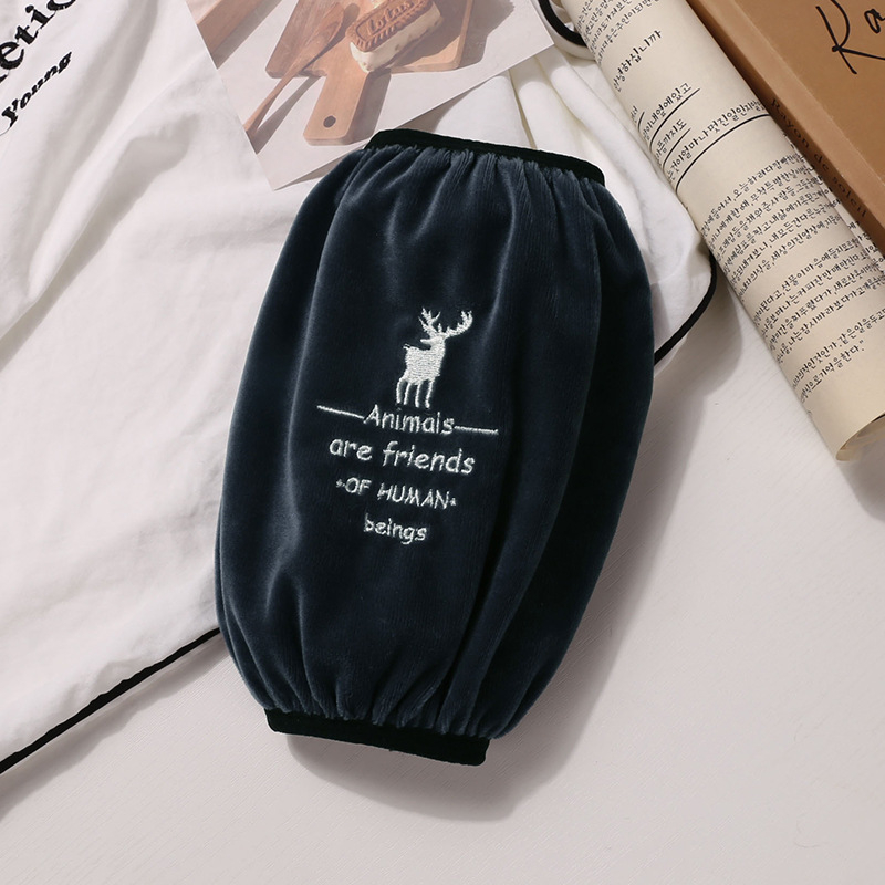 Mâneci de protecție pentru copii – desen animat, broderie, poliester și fleece, anti-murdărire