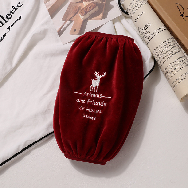 Mâneci de protecție pentru copii – desen animat, broderie, poliester și fleece, anti-murdărire