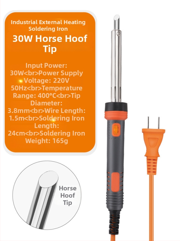 Lodētājs augstas jaudas ar plakanu galu, ar gaismu, konstantā temperatūra; 60W ar plakanu galu un 30W ar uzgaļu