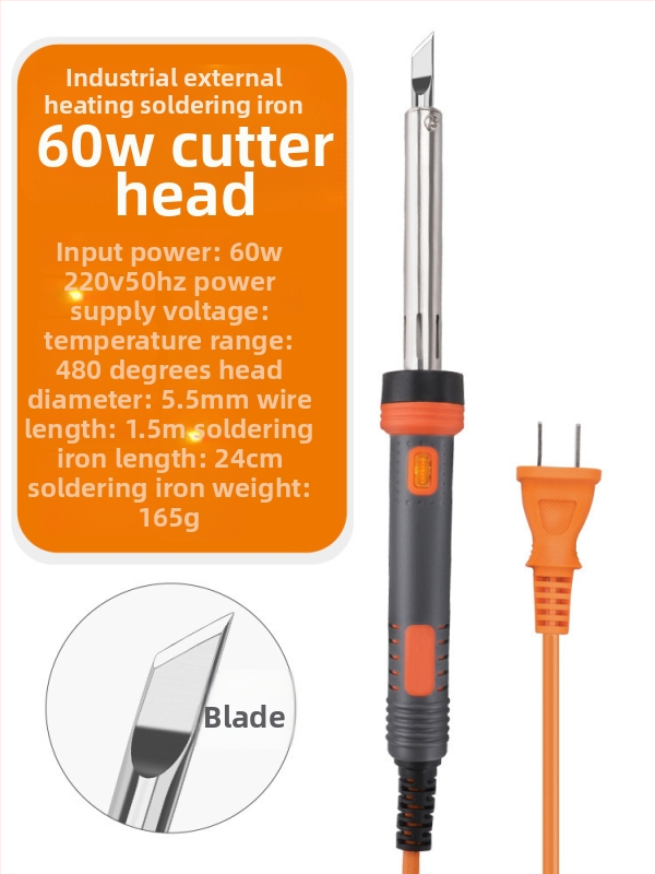 Lodētājs augstas jaudas ar plakanu galu, ar gaismu, konstantā temperatūra; 60W ar plakanu galu un 30W ar uzgaļu