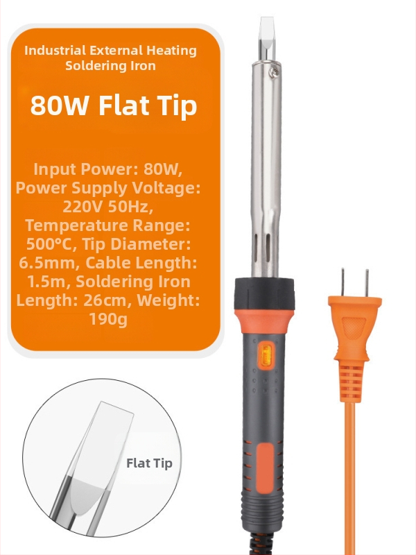 Lodētājs augstas jaudas ar plakanu galu, ar gaismu, konstantā temperatūra; 60W ar plakanu galu un 30W ar uzgaļu