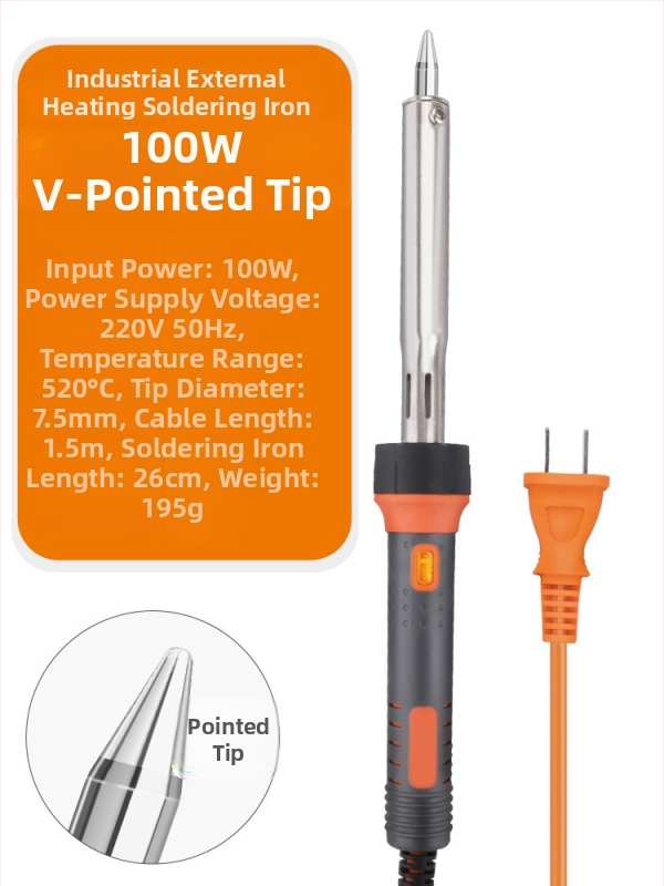 Lodētājs augstas jaudas ar plakanu galu, ar gaismu, konstantā temperatūra; 60W ar plakanu galu un 30W ar uzgaļu