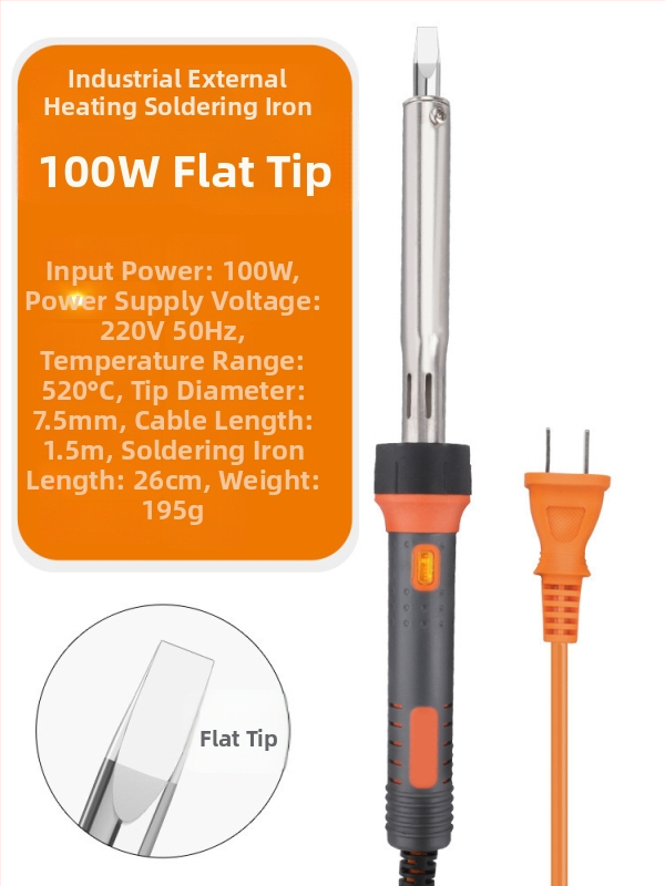 Lodētājs augstas jaudas ar plakanu galu, ar gaismu, konstantā temperatūra; 60W ar plakanu galu un 30W ar uzgaļu
