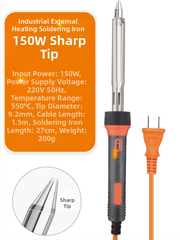 Lodētājs augstas jaudas ar plakanu galu, ar gaismu, konstantā temperatūra; 60W ar plakanu galu un 30W ar uzgaļu