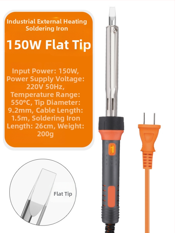 Lodētājs augstas jaudas ar plakanu galu, ar gaismu, konstantā temperatūra; 60W ar plakanu galu un 30W ar uzgaļu