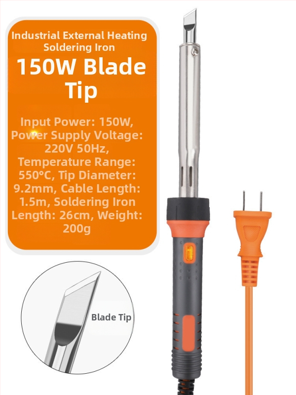 Lodētājs augstas jaudas ar plakanu galu, ar gaismu, konstantā temperatūra; 60W ar plakanu galu un 30W ar uzgaļu