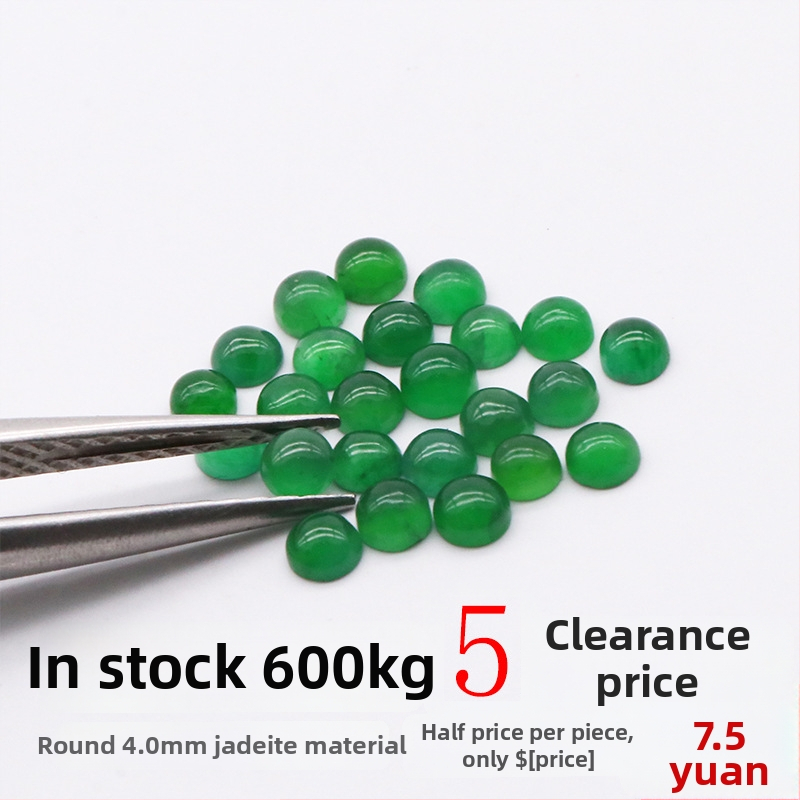 Natūralus nefrito žiedas, apvalus brangakmenis, VS skaidrumas, nefrito brangakmenis, Naujas Kinijos stilius